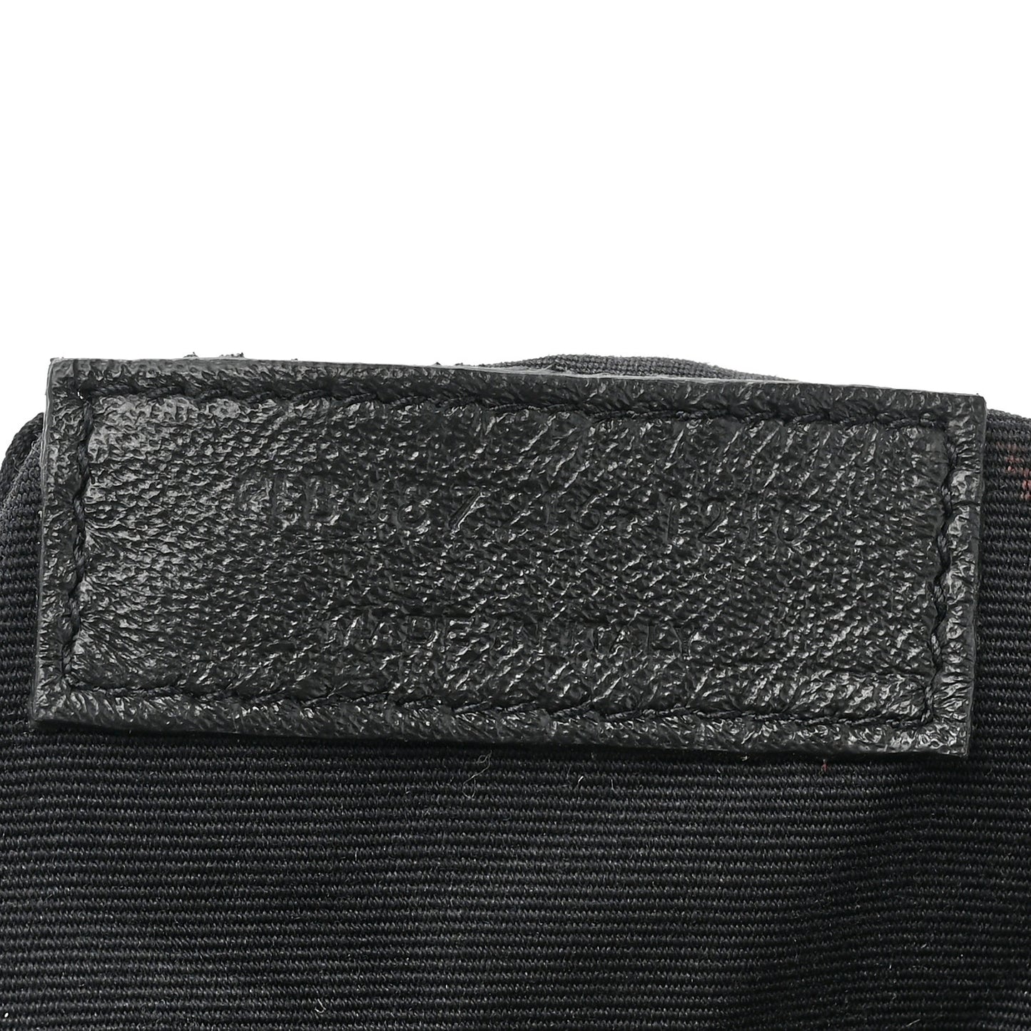 Canvas Bandana Medium Loulou Chain Satchel Black White