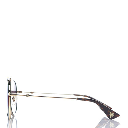 Gucci Web Aviator Sunglasses GG0062S Green Red 3 of 7