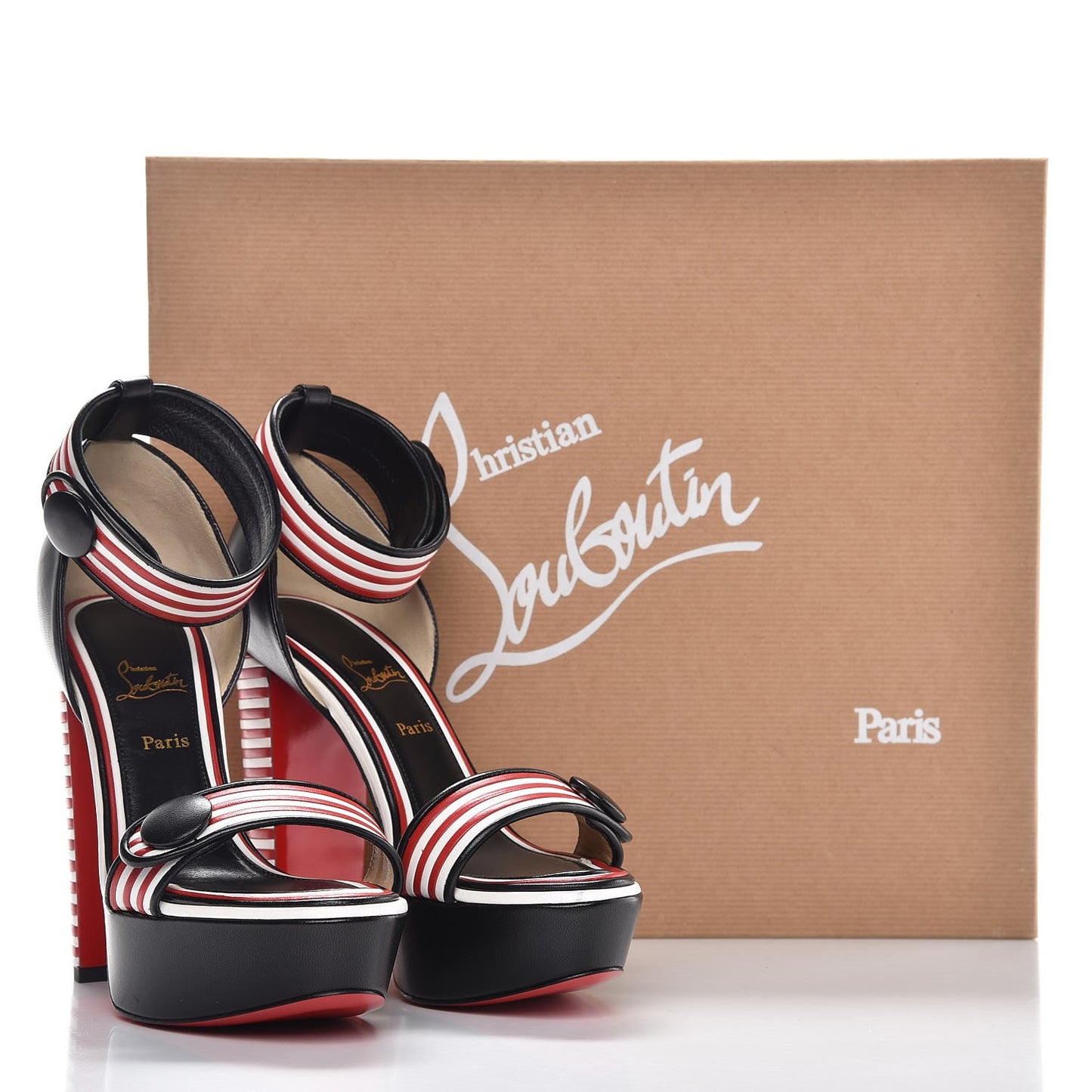 Shiny Nappa Barabonbon 120 Ankle Strap Pump Rougissime