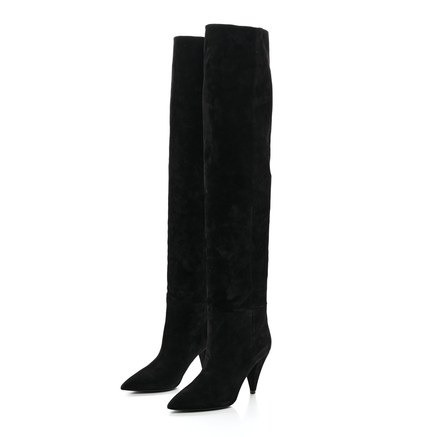 Cashmere Suede Era 85 Over The Knee Boots 36.5 Black