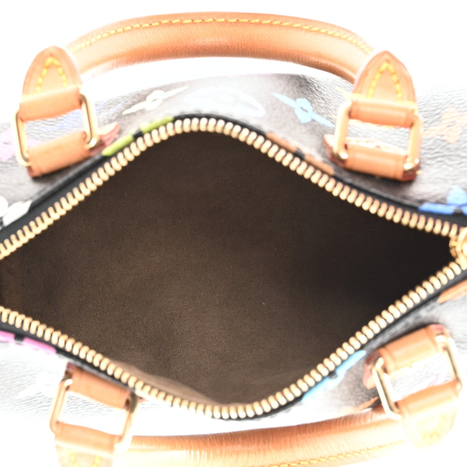 Louis Vuitton Monogram Multicolor Mini Sac HL Speedy Black 5 of 9