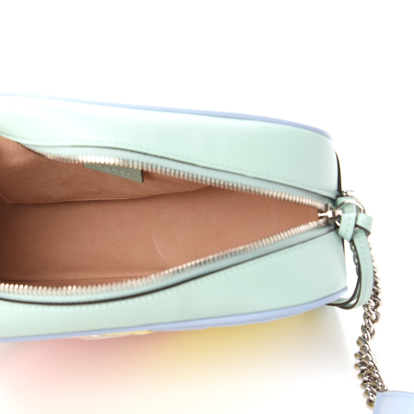 Calfskin Matelasse Diagonal Small GG Marmont Chain Shoulder Bag Multicolor Pastel