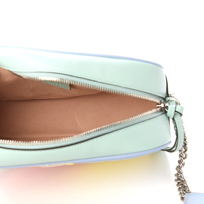 Gucci Calfskin Matelasse Diagonal Small GG Marmont Chain Shoulder Bag Multicolor Pastel 5 of 10