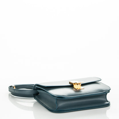 Celine Box Calfskin Medium Classic Box Flap Bag Slate Blue 4 of 6