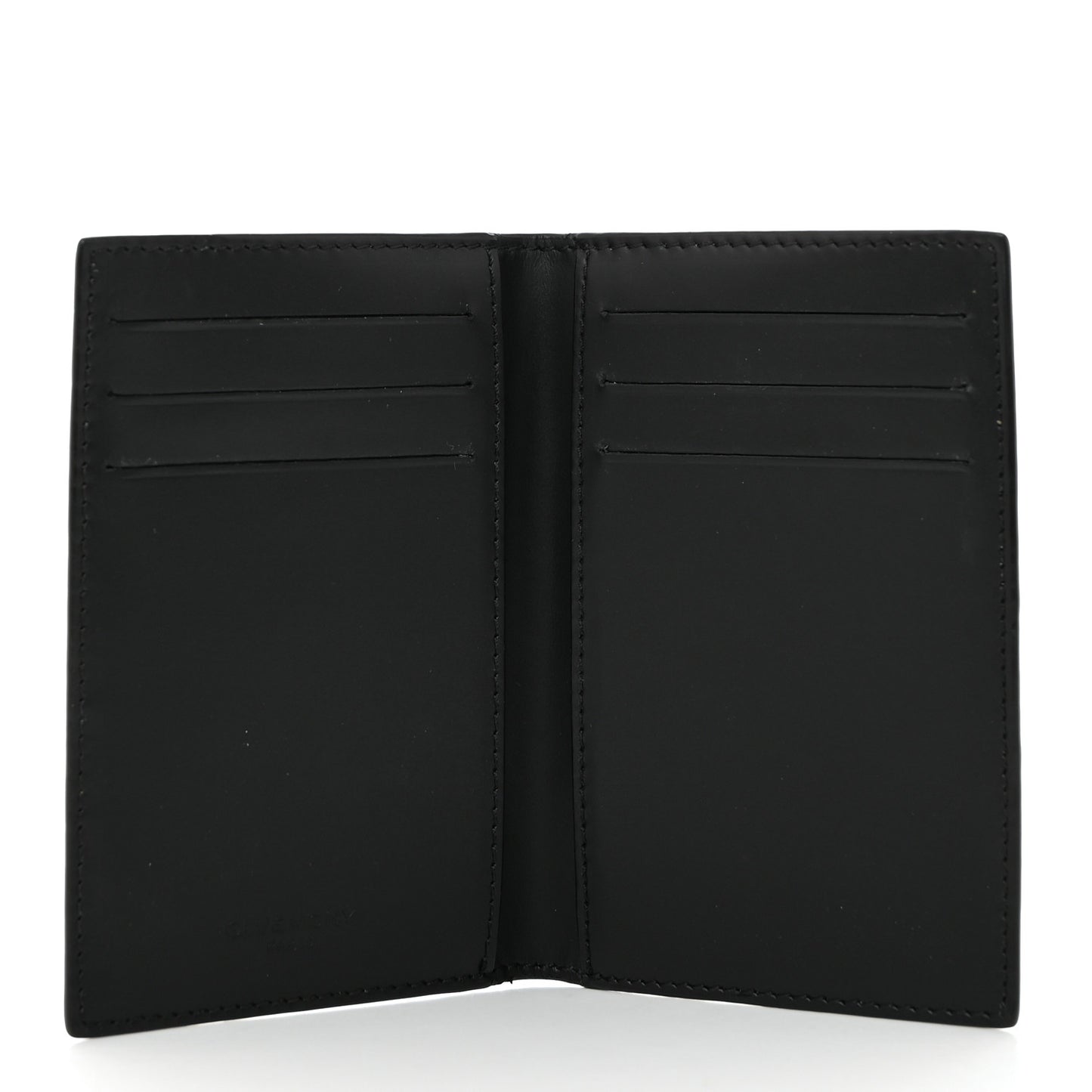 Textured Coated Canvas Monkey Brother Print Folding Card Holder Black