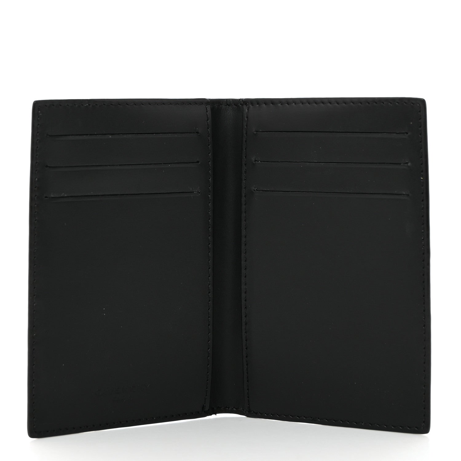 Givenchy Textured Coated Canvas Monkey Brother Print Folding Card Holder Black 5 of 9