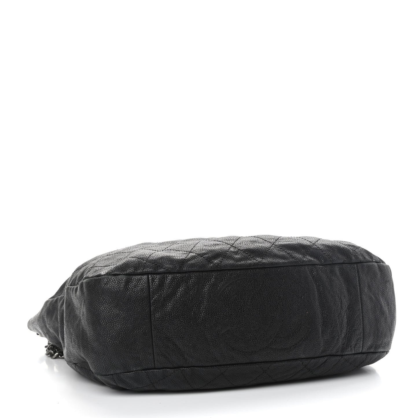 Caviar Quilted Simply CC Hobo Black