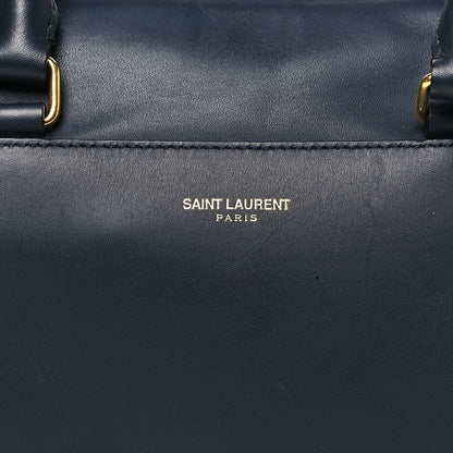 Saint Laurent Calfskin Classic Baby Duffle Navy Blue 8 of 10