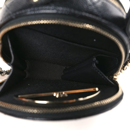 Chanel Caviar Quilted Round Handle With Care Vanity With Chain Black 6 of 10