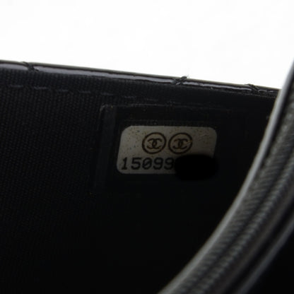 Chanel Patent Quilted Brilliant Wallet On Chain WOC Black 8 of 8