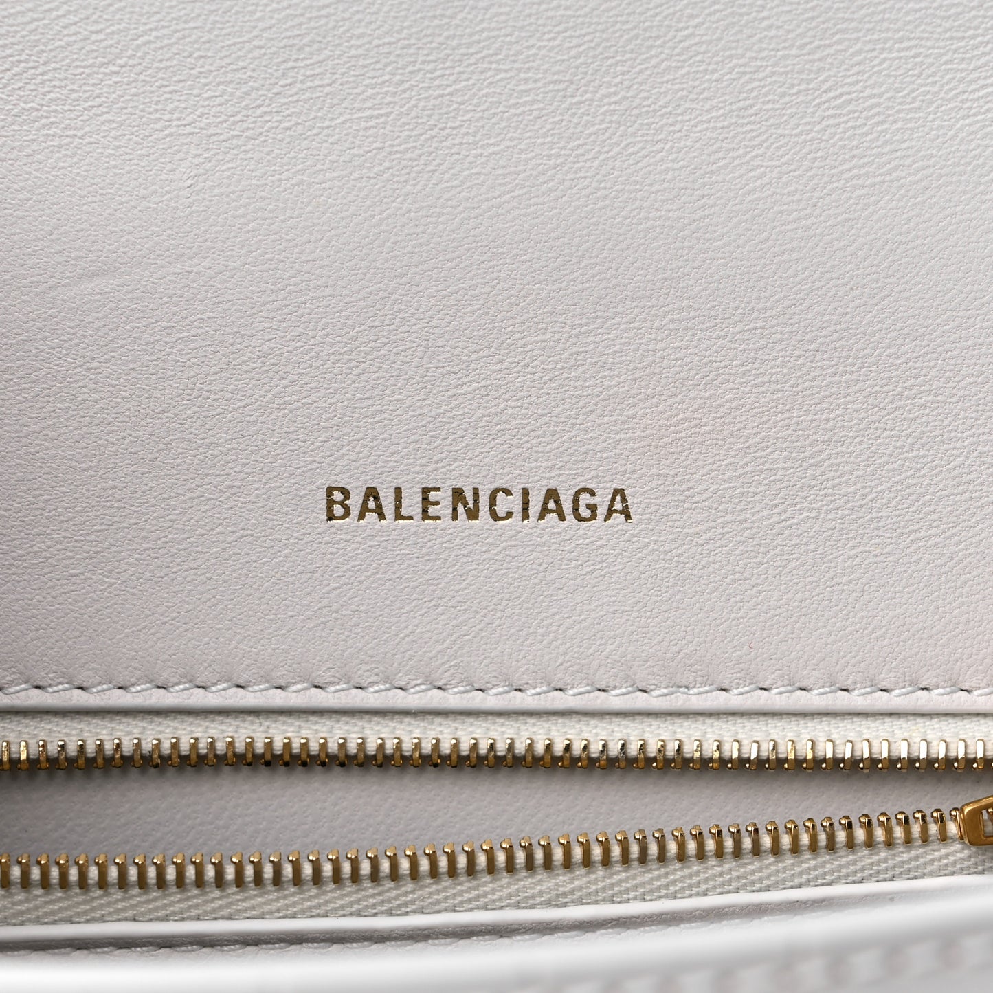 Shiny Calfskin Crocodile Embossed Small Hourglass Top Handle Bag White