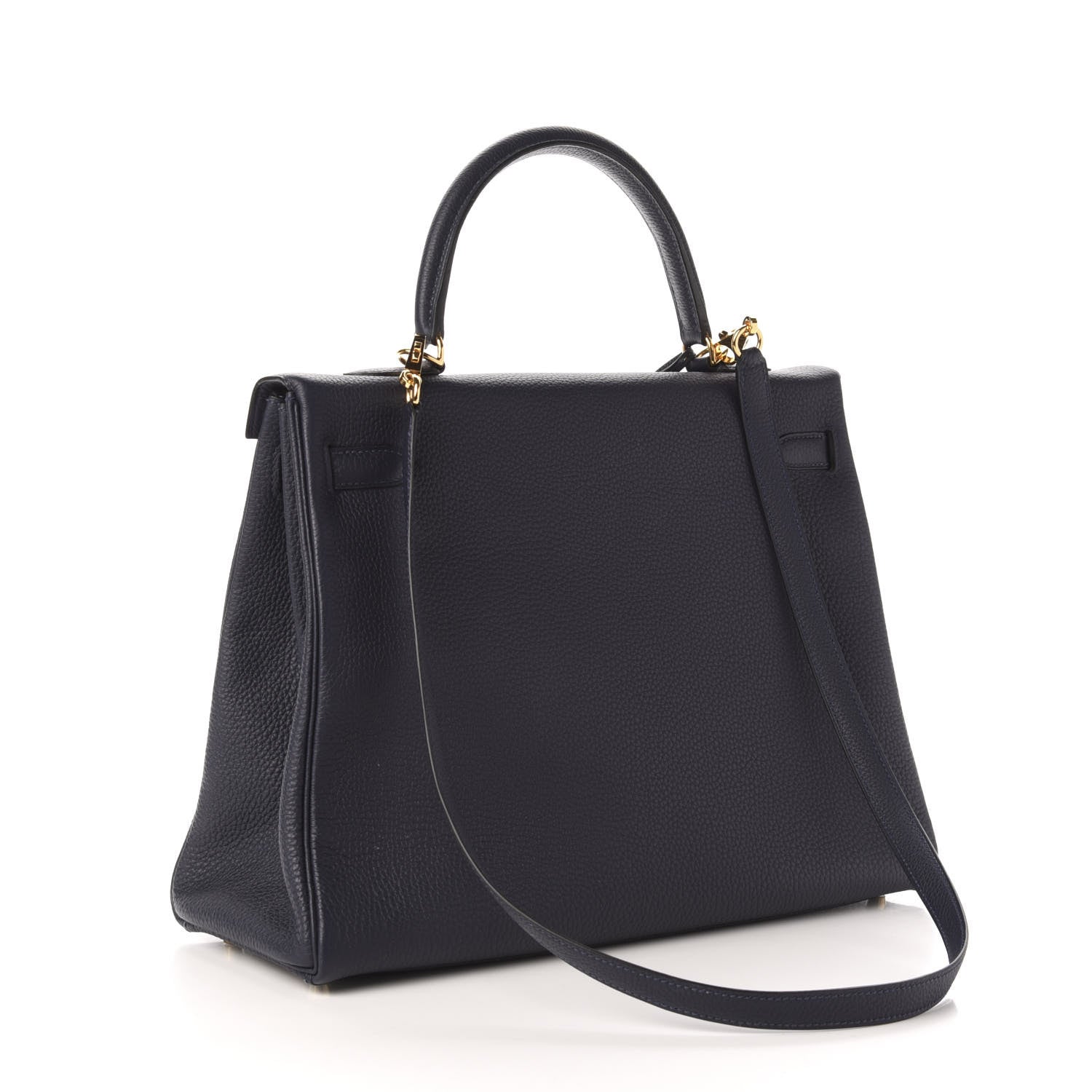 Hermes Togo Kelly Retourne 35 Bleu Nuit 3 of 12