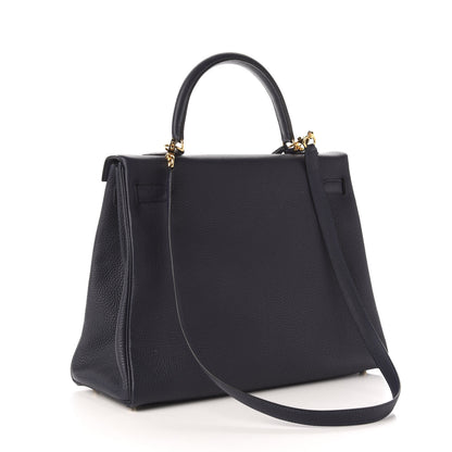 Hermes Togo Kelly Retourne 35 Bleu Nuit 3 of 12