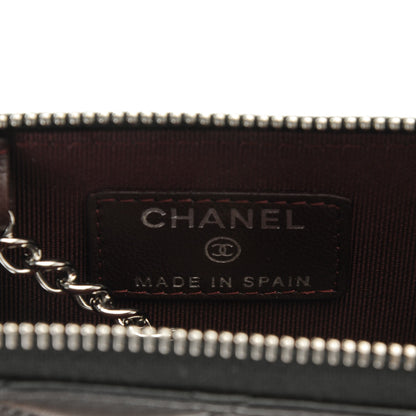Chanel Lambskin Quilted Key Holder Case Black 6 of 7