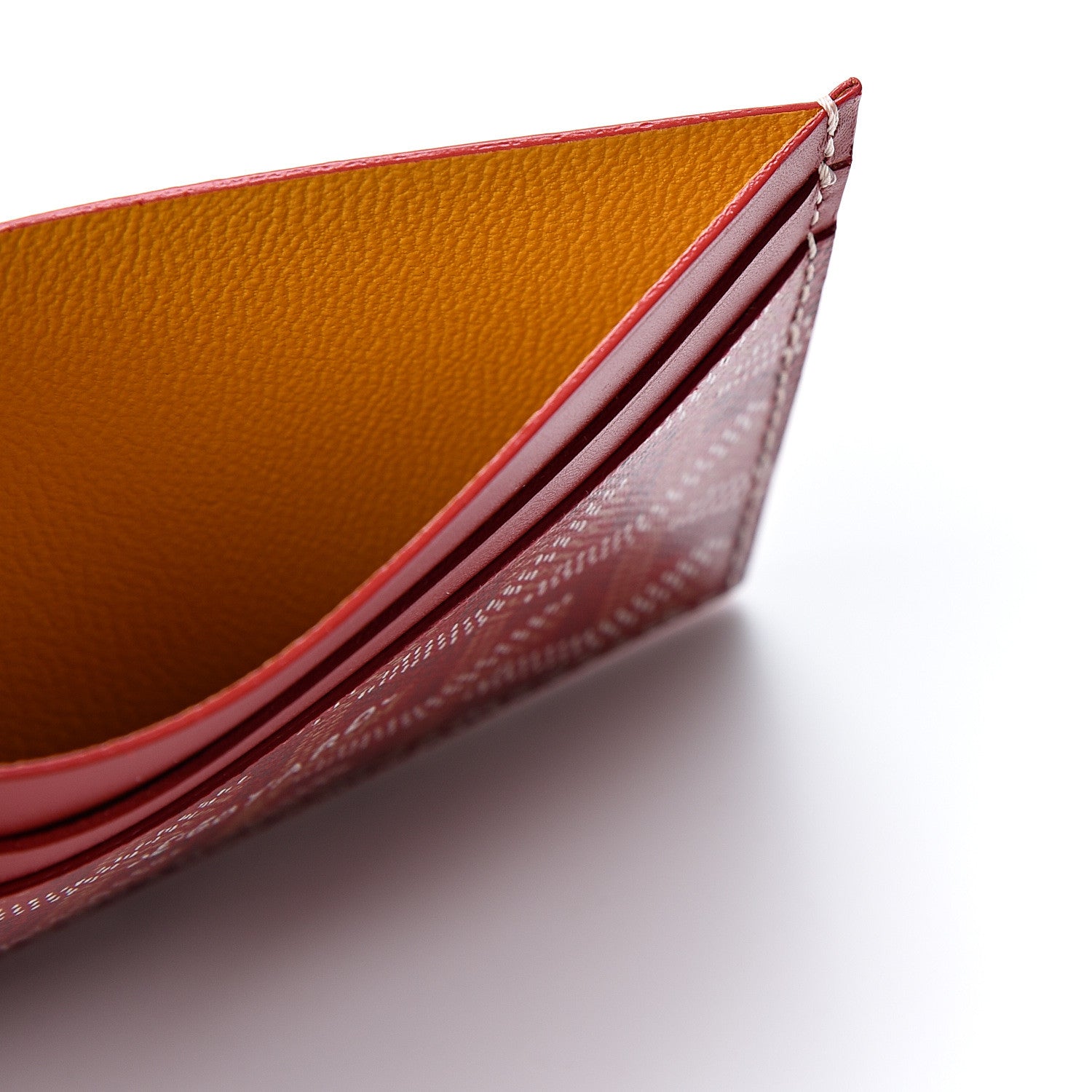 Goyard Goyardine Saint Sulpice Card Holder Red 4 of 8