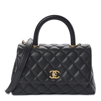 Chanel Caviar Quilted Mini Coco Handle Flap Black 1 of 9