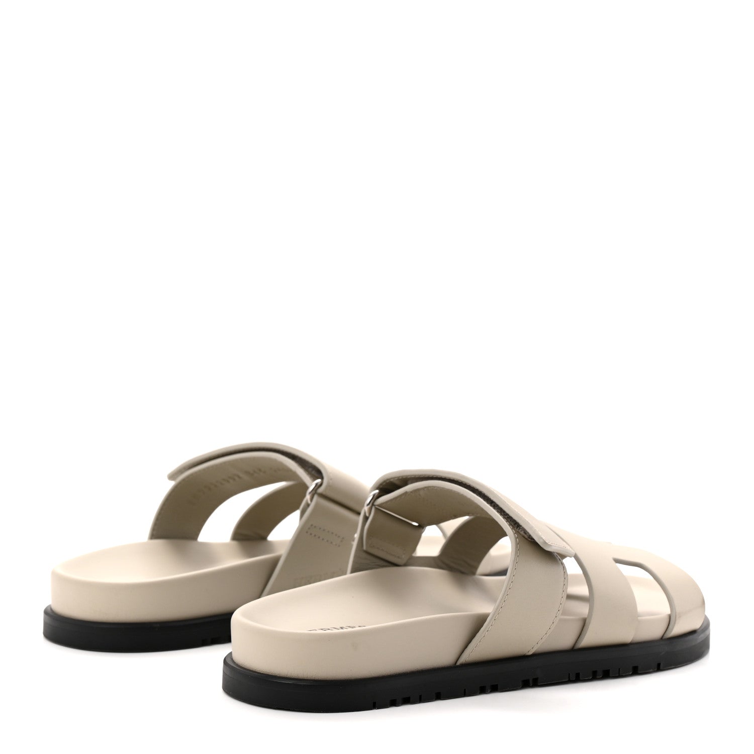 Hermes Calfskin Womens Chypre Sandals 36.5 Beige Esquisse 4 of 10