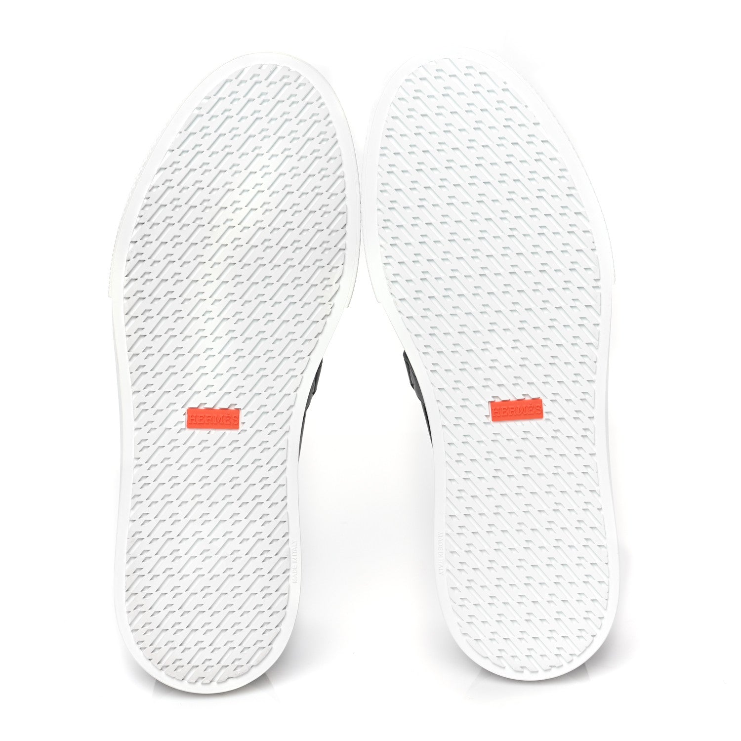 Hermes Toile De Coton Calfskin Game Slip On Sneakers 43 Prunoir Black 5 of 7