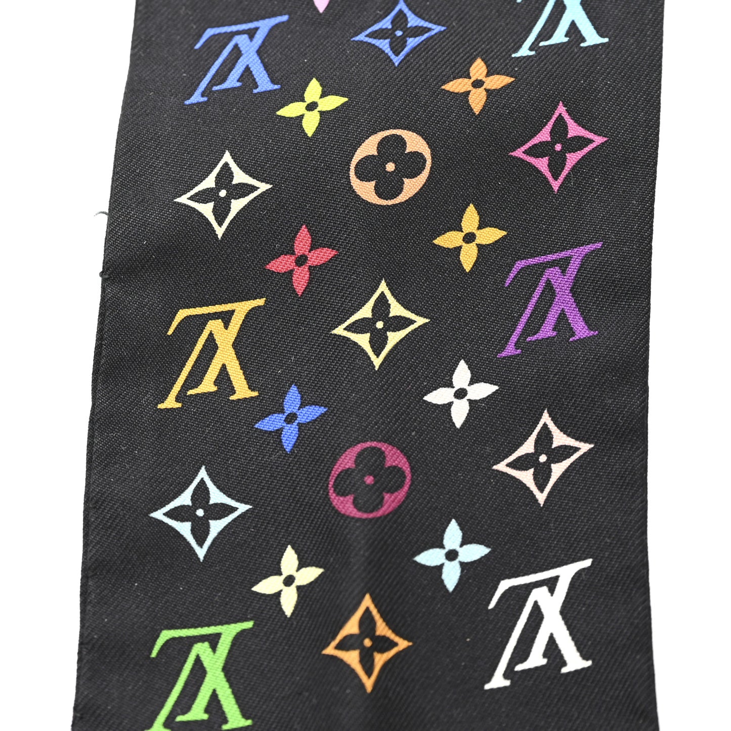 LV X TM Silk Monogram Multicolor Bandeau Black