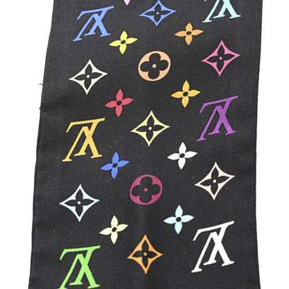 Louis Vuitton LV X TM Silk Monogram Multicolor Bandeau Black 4 of 4