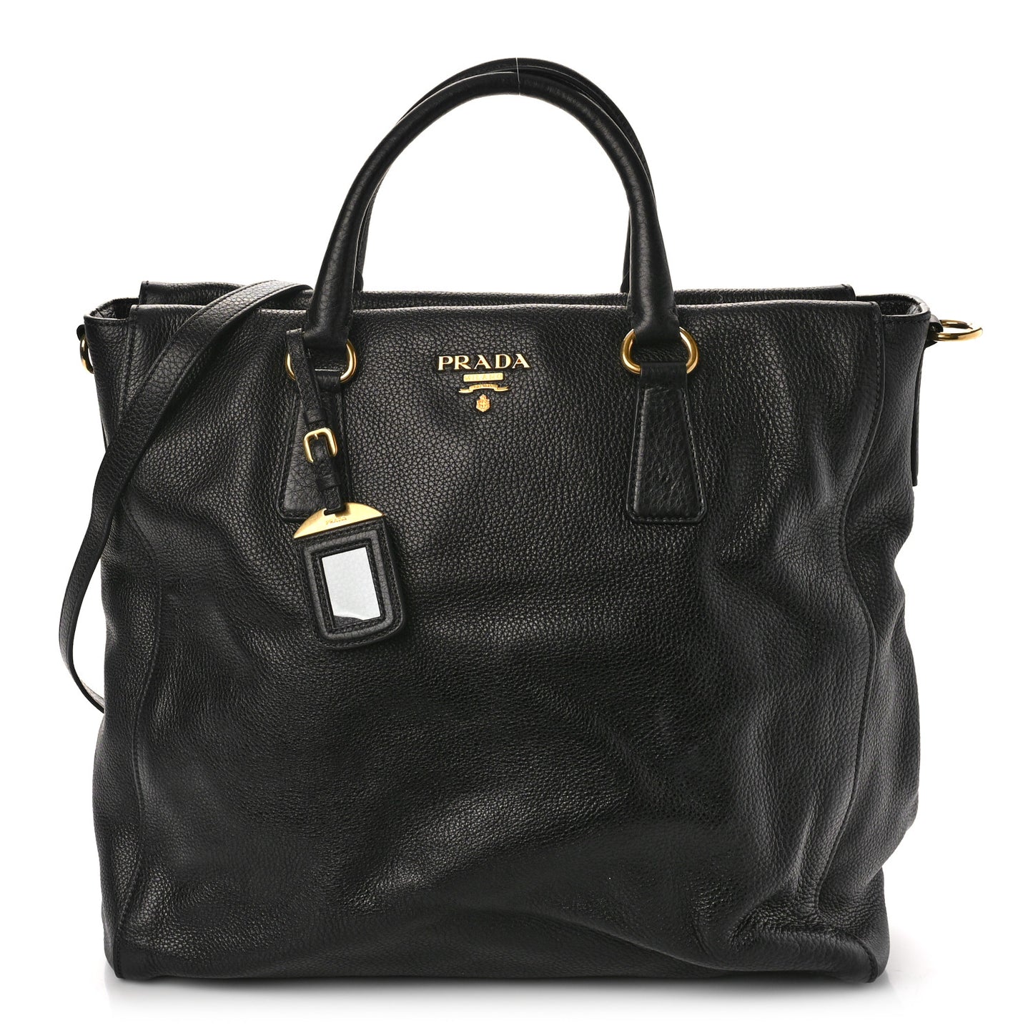 Vitello Daino Tote Black