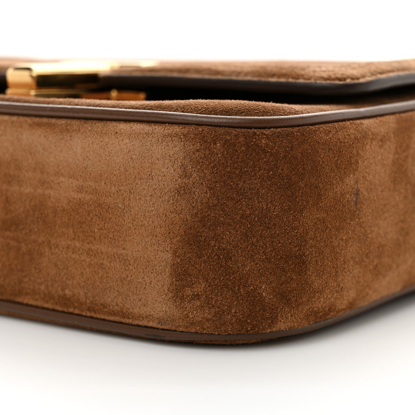 Suede Small Wallis Flap Bag Whisky