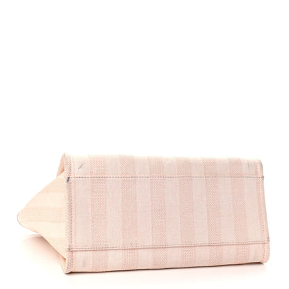 Chanel Mixed Fibers Calfskin Striped Medium Deauville Tote Light Pink 4 of 12