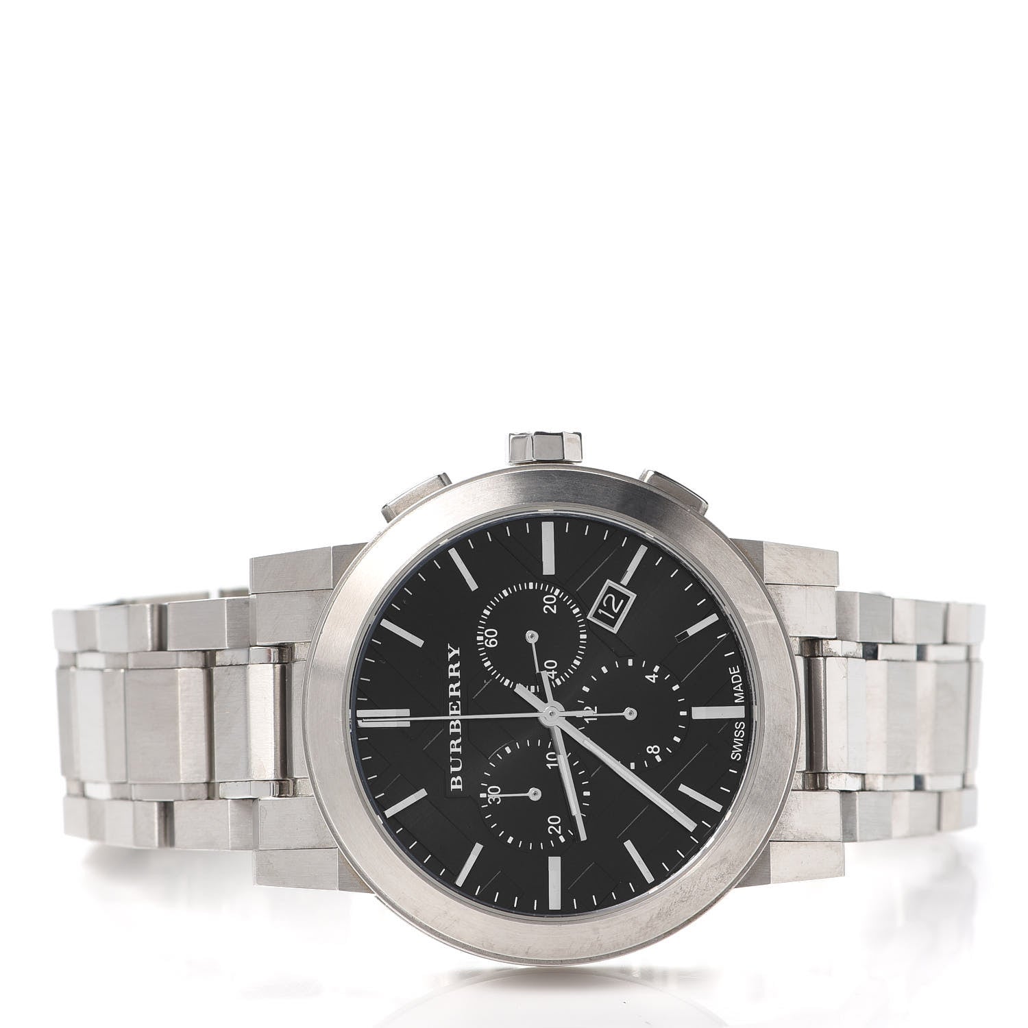 Burberry Stainless Steel 42mm Chronograph Quartz Watch Black BU9351 3 of 6