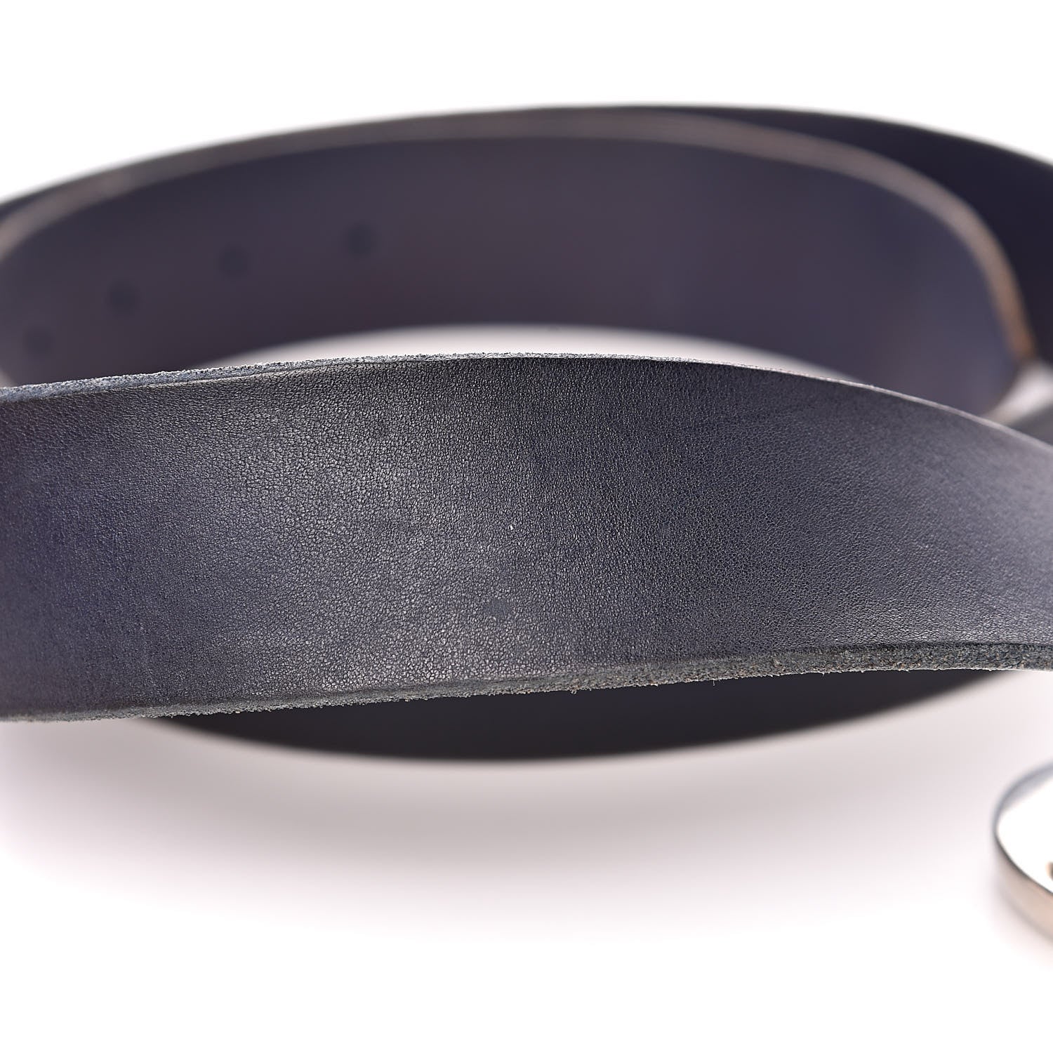 Gucci Cuoio Toscano Nickel Double Double G 40mm Belt 110 44 Blue 7 of 7
