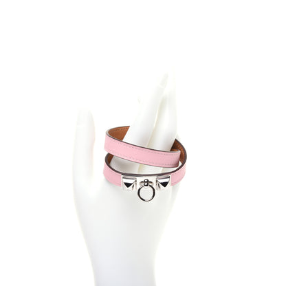Hermes Swift Rivale Double Tour Bracelet S Rose Sakura 2 of 7