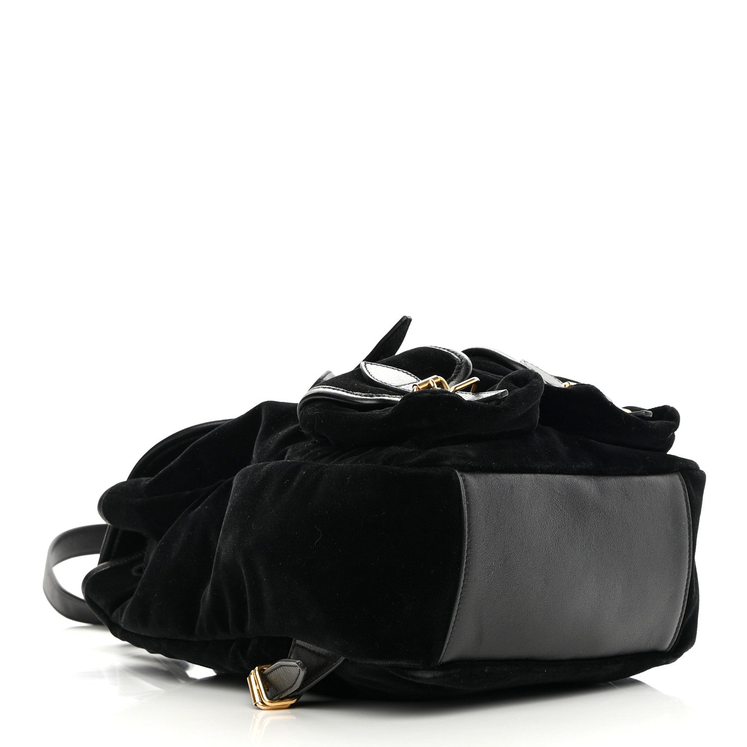 Saint Laurent Velvet Calfskin Small Festival Backpack Black 6 of 13