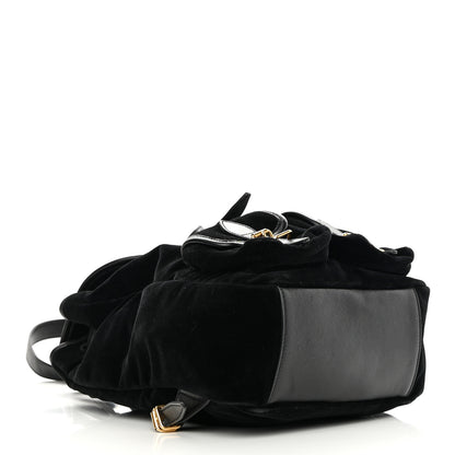 Saint Laurent Velvet Calfskin Small Festival Backpack Black 6 of 13