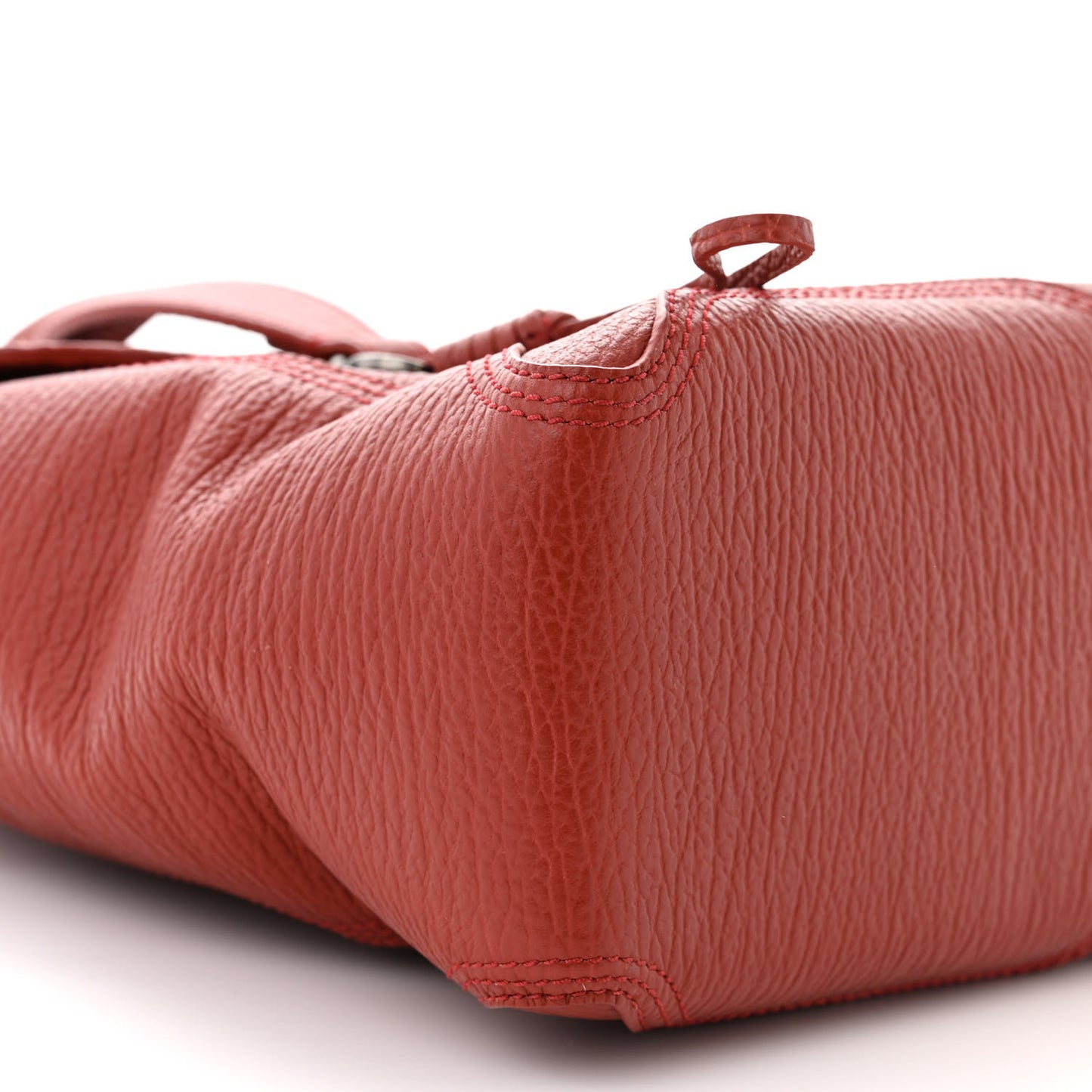 Textured Calfskin Medium Pashli Satchel Crimson