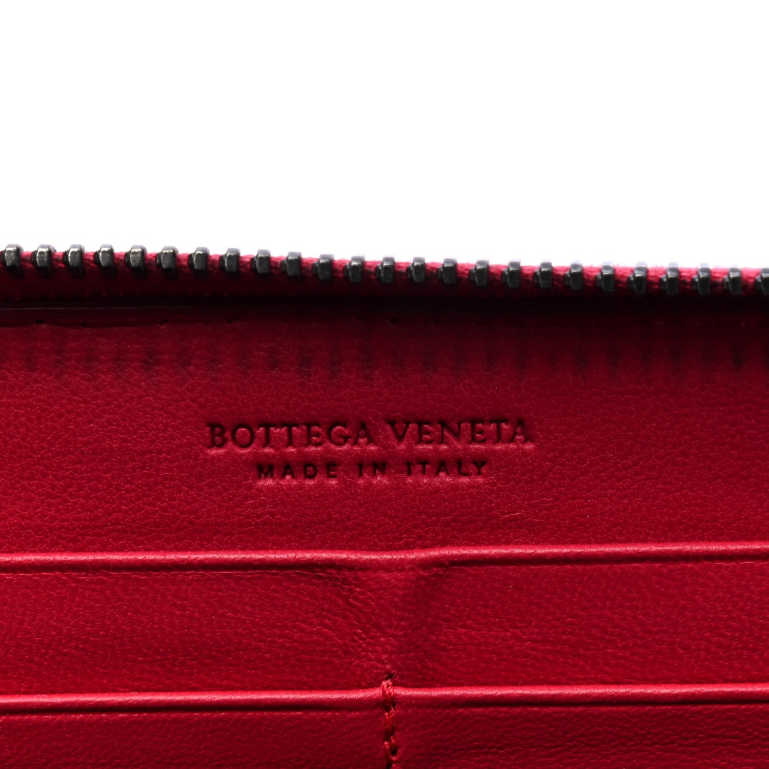 Bottega Veneta Nappa Bubble Quilted Zip Around Wallet Fuchsia 4 of 6