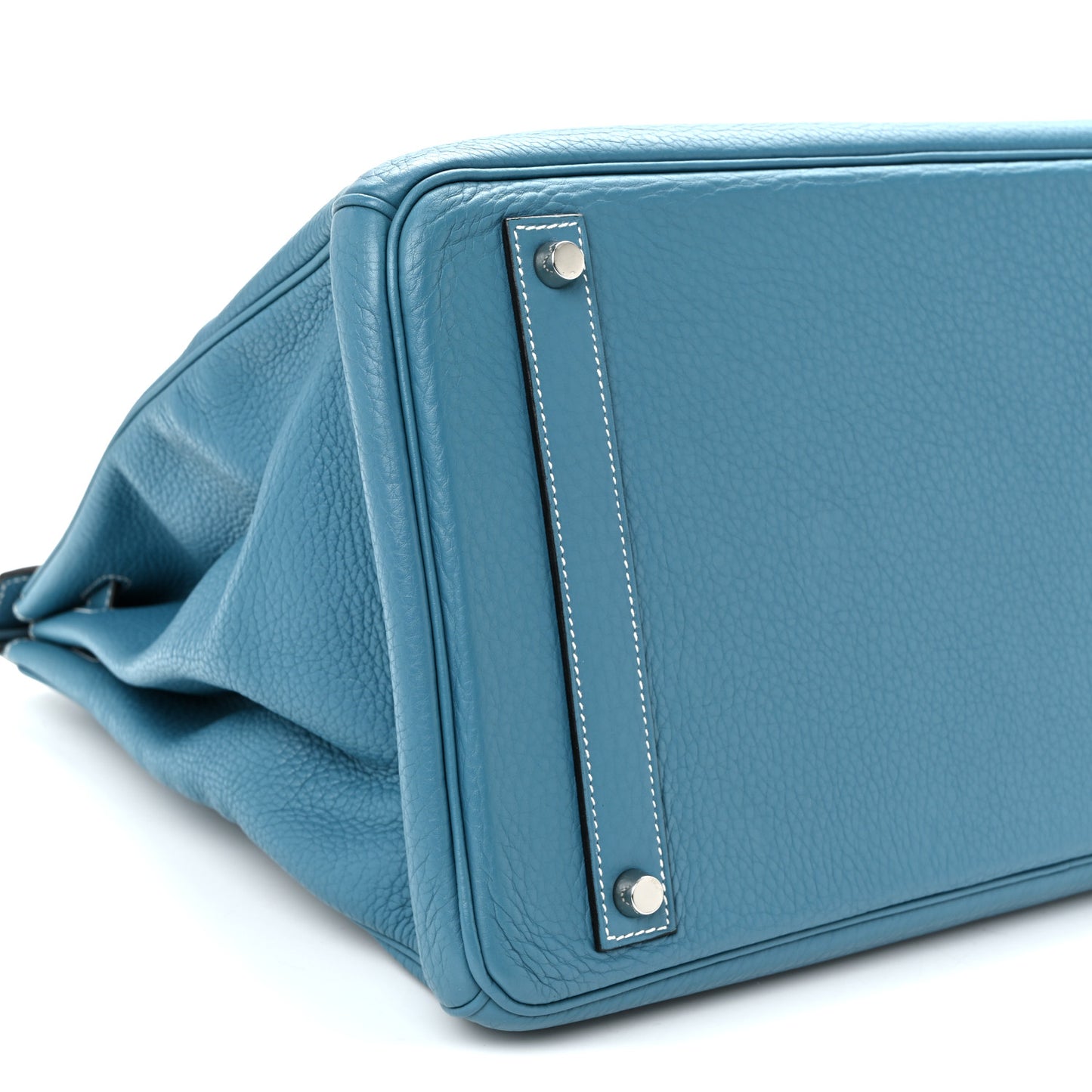 Taurillon Clemence Birkin 40 Blue Jean
