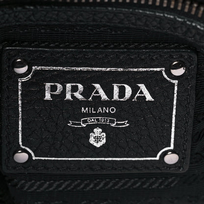 Prada Vitello Daino Shopping Tote Black 5 of 9