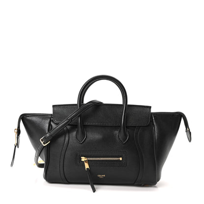 Celine Supple Shiny Lambskin Little New Luggage Black 1 of 10