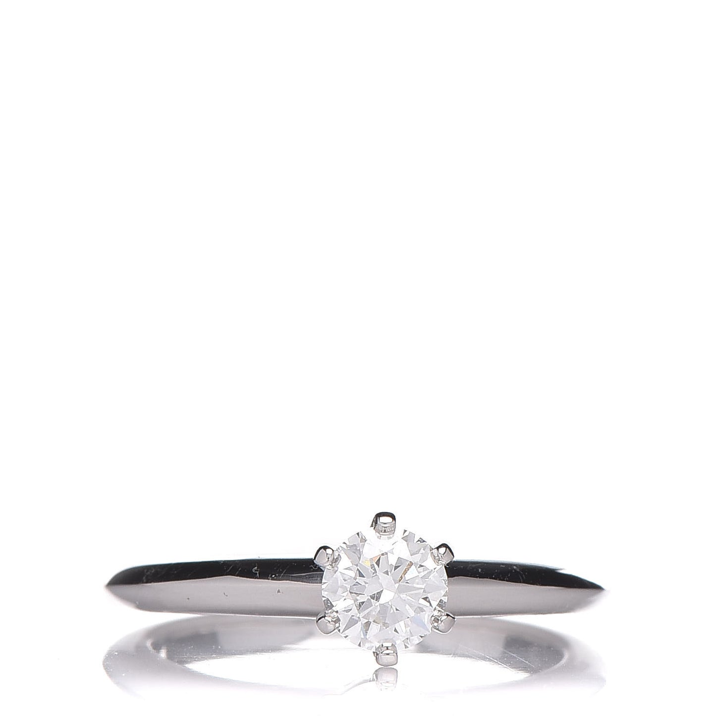 Platinum Diamond .40ct Solitaire Engagement Ring 49 5
