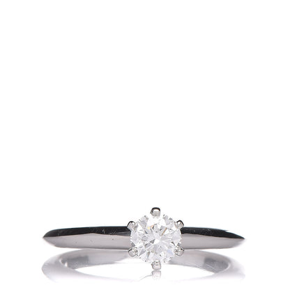 Tiffany Platinum Diamond .40ct Solitaire Engagement Ring 49 5 1 of 6