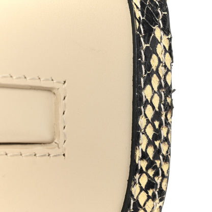 Burberry Calfskin Snakeskin Small Olympia Shoulder Bag Pale Biscuit 11 of 11