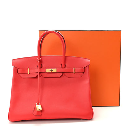Hermes Epsom Birkin 35 Rouge Tomate 12 of 12