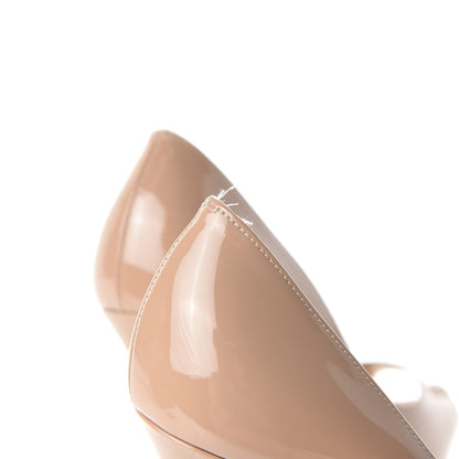 Christian Louboutin Patent Fetish Peep 140 Pumps 38.5 Nude 8 of 9