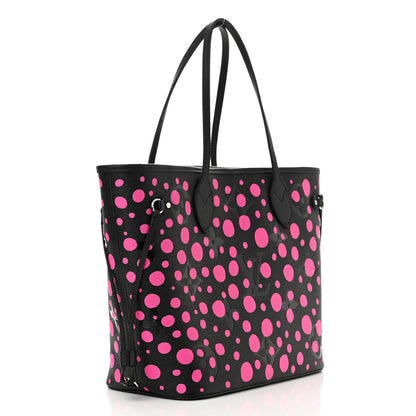 Louis Vuitton LV X YK Empreinte Infinity Dots Neverfull MM Black Fuchsia 4 of 11