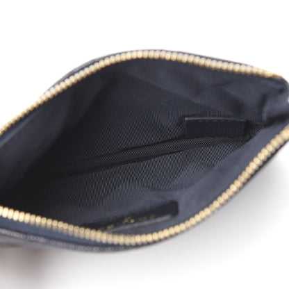 Chanel Caviar Quilted Small Cosmetic Case Navy Blue 4 of 7