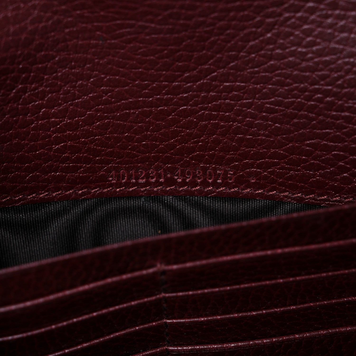 Gucci Dollar Calfskin Crystal Mini Dionysus Chain Wallet Vintage Bordeaux 7 of 15