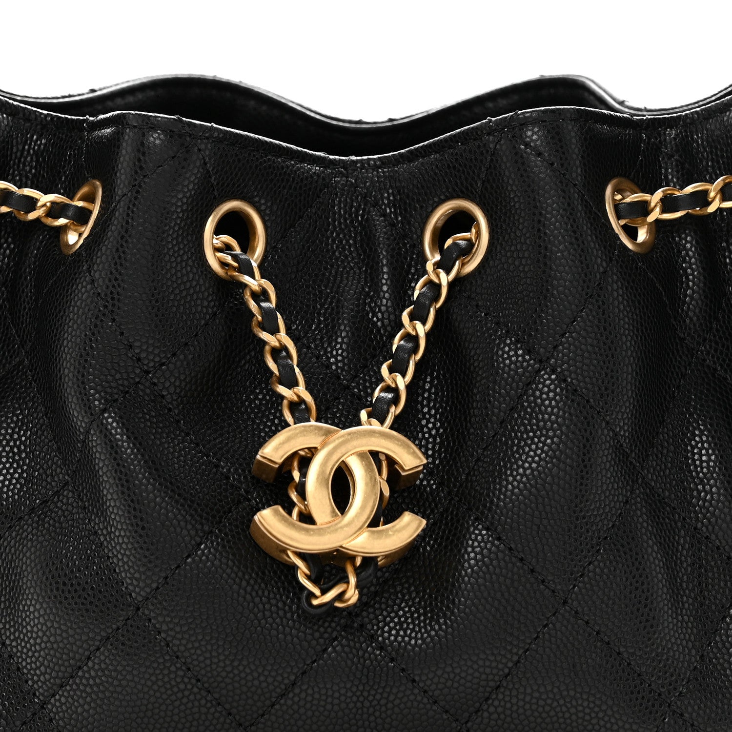 Chanel Caviar Quilted Mini Chanel 25 Handbag Black 8 of 11
