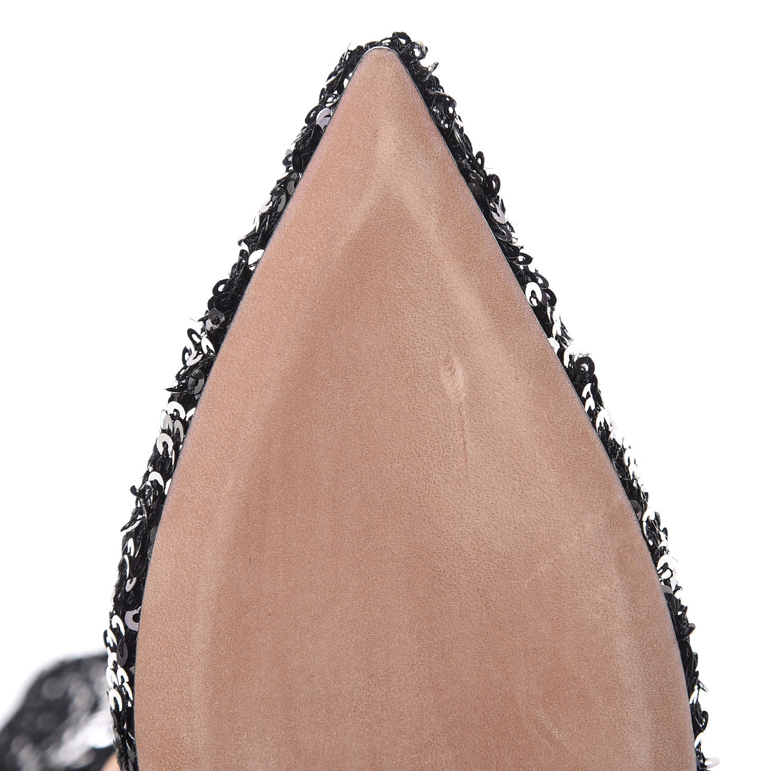 Valentino Garavani Sequin Ankle Boots 37 Silver 6 of 8