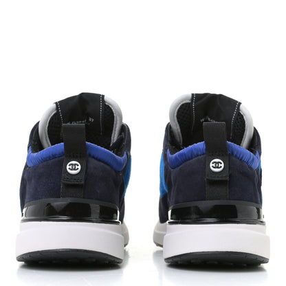 Chanel Suede Calfskin CC Sneakers 37 Blue Navy Dark Navy 5 of 12