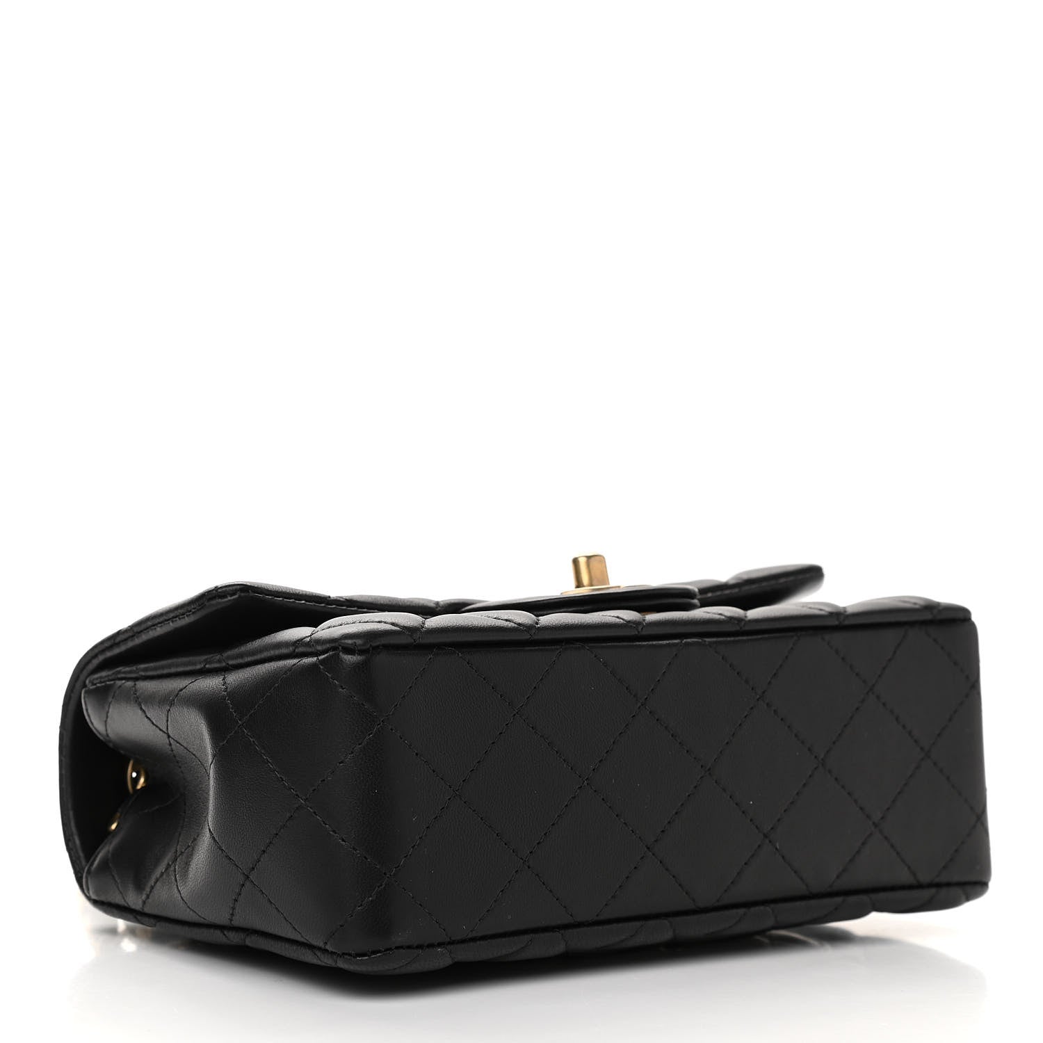 Chanel Lambskin Quilted Mini Rectangular Flap Black 4 of 11