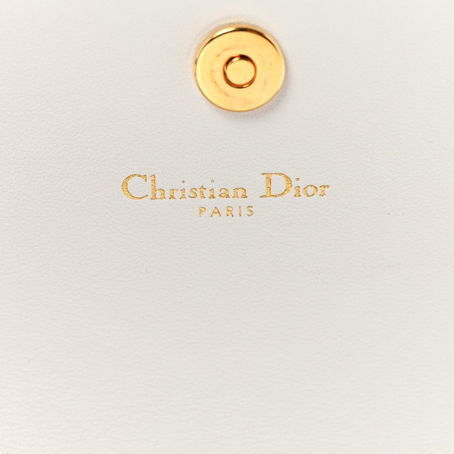 Christian Dior Calfskin Caro Freesia Long Wallet White Multicolor 6 of 8